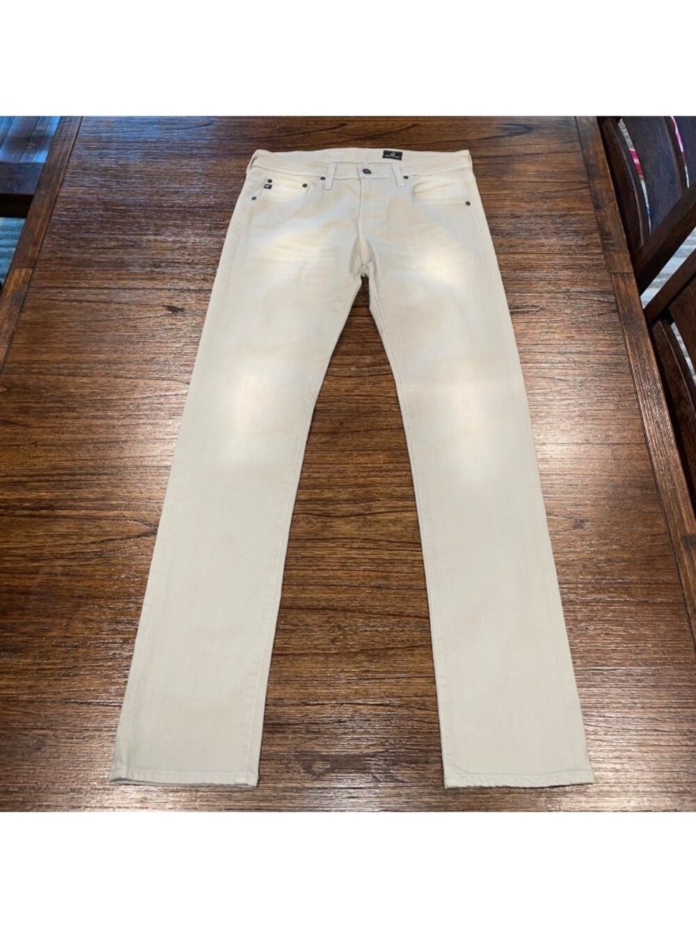 AG Nomad Modern Slim Jean Men's 32x32 Gray 2 Yrs Quartz Faded Distressed Stretch